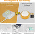 6pack LED Night Lights Dusk to Dawn Sensor, Bapro Stick-on Nightlight Rechargeable Warm White 3000K Under-Cabinet Lighting Wireless Light for Bedroom, Kitchen, Hallway, Stairs, Closet Counter