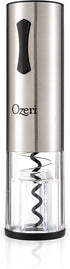 Ozeri Travel Series USB Rechargeable Electric Wine Bottle Opener, Stainless Steel