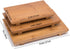 TJ Global Set of 2 Sashimi Sushi Bamboo Serving Geta Plates - Japanese Style Tableware Bamboo Sushi Board Cutting Tray (L8.2" x W4.7")