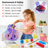 Exun Pop Crossbody Purse Bags Fidget Toy Pack, Push It Bubble Popper Sensory Easter Basket Stuffers Bunny Shoulder Bag for Girls Kids, Figetget Toys for Party Favors, Classroom Prizes, Birthday Gift
