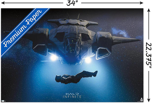 Trends International Halo Infinite - Master Chief in Space Wall Poster, 22.375" x 34", Premium Unframed Version