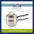 RSVP International 1-quart Induction Double Boiler, 2 Cups, Multi Color