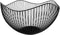 DMAR Wire Fruit Basket Black Fruit Bowl for Kitchen Counter Wave Fruit Basket Serving Bowl Wire Fruit Dish for Fruits and Veggies