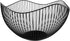 DMAR Wire Fruit Basket Black Fruit Bowl for Kitchen Counter Wave Fruit Basket Serving Bowl Wire Fruit Dish for Fruits and Veggies