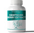 Hawthorn Berry Extract Hibiscus Olive Leaf Blend 450mg per serving, Heart Health High Blood Pressure Support Supplement Powerful Antioxidant,120 Veg Caps 4 Month Supply, Hawthorne Berry Capsules Vegan