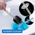 Toilet Brush, Compact Freestanding Stainless Steel Toilet Bowl Brush and Holder for Bathroom, Designed for Deep Cleaning, Space Saving, and Durability