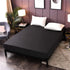 NTBED Black Waterproof Mattress Protector Cover Queen Size 14 inches Deep Pocket Polyester Bed Cover Solid Color Fitted Sheet (60˜™x80˜™ (Black, Queen)