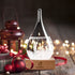 Valentines Day Gift Snow Globe Storm Glass Decorative Bottle Weather Station, with Water Globe Festival Gift For Xmas Valentines Day Anniversary Birthday Mothers Day, Office Home Tabletop Decor (S)