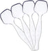 Plasticpro Disposable Plastic Serving Spoons Durable Heavy Duty Premium Serving Utensils Clear Pack of 4