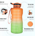 Gusgopo Large Half Gallon/64oz Motivational Water Bottle with Time Marker & Straw, Leakproof Tritan BPA Free Water Jug, Ensure You Drink Enough Water Daily for Fitness,Gym and Outdoor Sports