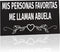 JennyGems Gifts for Abuela, Abuela Gifts from Granddaughter Grandson, Mis Personas Favoritas Me Llaman Abuela Wooden Sign, Regalo Para Abuela, Abuela Gifts for Christmas, Grandma Birthday Gifts