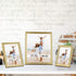 LaVie Home 8x10 Picture Frames(3 Pack, Gold)Wall or Tabletop Display, Graceful Beveled Detail Design Photo frames with High Definition Glass, Perfect for Home Decor, Set of 3 Basic Collection