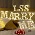 Sunnyglade Decorative LED Letter Lights SignLight Up Marquee Letters for Wall Wedding Birthday Party Christmas Home Bar Decoration(1)