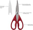 KitchenAid All Purpose Shears with Protective Sheath, 8.72-Inch, Red