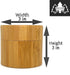 100ml Smell Proof Bamboo Stash Jar For Herbs And Spices | Quarter Oz Discreet Wood Scent Proof Container with Airtight Glass Jar