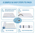 Crib Mattress Vacuum Bag, Protect & Compress Crib Mattress by 80%,Heavy Duty Zippered Crib Mattress Storage Bag for Moving Crib & Crib Storage, Infant Mattress Storage Bag