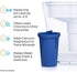 Single Replacement MINA Alkaline Water Filter by Santevia | Single at Home Water Pitcher Filter Adds Minerals and Makes Alkaline Water | Chlorine and Lead Water Filter | Made in North America