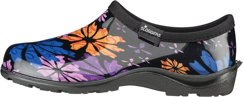 Sloggers Women's Waterproof Rain and Garden Shoe with Comfort Insole, Flower Power, Size 9, Style 5116FP09