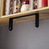 YIGII Black Paper Towel Holder Wall Mount - Under Cabinet Self Adhesive Paper Towel Rack for Kitchen, SUS-304 Stainless Steel