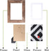 MarkGifts 5x7 Picture Frame - Made to Display Pictures 4x6 with Mat or 5x7 Without Mat - Wide Molding (Light Brown,5x7-3Pack)