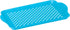 Oggi Rectangle Non Skid Rubber Grip Serving Tray, Aqua