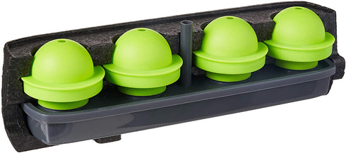 Tovolo Seamless Sphere Ice System, Compact, 2.5 Inch Crystal Clear Spheres - Set of 4 Molds