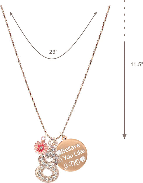 8th Birthday Decorations for Girls,Birthday Gifts for 8 Year Old Girl,Jewelry for 8 Year Old,8 Year Old Girls Jewelry,Birthday 8th,8th Girl Birthday,Gifts for 8 Year Old,Girls 8th Birthday Outfit
