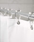 Umbra Flex Single Shower Rings, Set of 12, White/Chrome