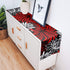 Floral Table Runner-Red Black White Cotton linen-Long 108 inche Dresser Scarves,Flower Tablerunner for Kitchen Coffee/Dining Table Bedroom Home Living Room,Scarf Decor for Summer Spring Holiday Dinner