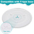 Gemroom 10.6" / 27cm Microwave Plate Replacement/Microwave Glass Turntable Replacement, Compatible with 10.5"-10.6" microwave plate