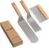 Professional Metal Spatula Set - Stainless Steel Spatula and Griddle Scraper - Heavy Spatula Griddle Accessories Great for Cast Iron Griddle BBQ Flat Top Grill - Commercial Grade