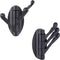 Towel Hook Matte Black 2 PCS, Angle Simple Metal Swivel Folding Robe Hook, Hand Towel Holder, Heavy Duty Clothes Hanger for Bathroom RV Wall Mount