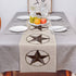 Texas Western Star Rustic Table Runner-Cotton linen-Long 90 inche Barn Star Dresser Scarves,Kitchen Coffee/Dining Farmhouse Cowboy Tablerunner for Country Home Living Room,Holiday Dinner Scarf Decor