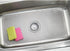 mDesign Decorative Kitchen Sink Dish Drying Mat/Grid - Plastic Farmhouse Sink Protector, Cushions, Stemware, Wine Glasses, Dishes - Quick Draining Diamond Design, XL, 25" Long - 2 Pack - Graphite Gray