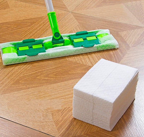 UKEENOR Dry Mop Refills Sweeper 160 Count Disposable Dusting Cloths Dry Sweeping Refills Dry Duster Cloths Mop Pads Floor Cloth Refills Electrostatic Cloths 7.9"x11.6" Box Packing