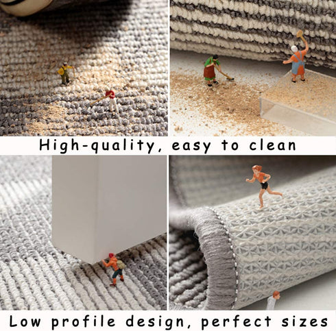 CHICHIC Indoor Doormat 20'' x 31.5'' Inch Welcome Mat Front Back Indoor Door Mats for Home Entrance Entry Way Entry Rug Floor Mat Machine Washable Rugs Inside Non Slip Outdoor Rugs, (Pattern A Gray)