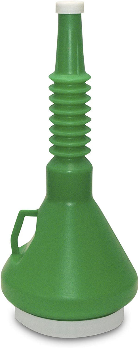 WirthCo 32140 Funnel King Green Capped Funnel - 1-1/2 Quart Capacity