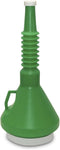 WirthCo 32140 Funnel King Green Capped Funnel - 1-1/2 Quart Capacity