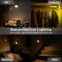 HOOJIN Motion Sensor Night Light,Stick Anywhere with No Tools, Battery Operated Lights, LED Night Lights, Perfect for Staircase Hallway Bathroom Bedroom Nursery Kitchen Cabinet,Warm White(4 Pack)