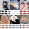 6 Packs (144 Pcs) Matte Short Square Press on Nails, Acrylic Short False Nails Full Cover Set Artificial Nails Fake Solid Color with Glue Nail File for Women…