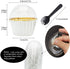 Cupcake Liners with Dome Lids 100Pack,Free-Air 3.5Oz Mini Foil Baking Cups Muffin Liners,Disposable Ramekins Cupcake Tins Cupcake Wrappers for Wedding Birthday Party,with Spoons-White in gold