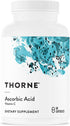 Thorne Ascorbic Acid - 1000 mg Vitamin C Supplement - Supports Healthy Immune Response, Collagen Formation, and Antioxidant Support - Gluten-Free - 60 Capsules
