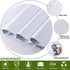 VELIMAX White Blackout Window Film, 100% Light Blocking Window Cover, Opaque Window Cling Vinyl, Privacy Film for Glass Windows, Sun Blocking Window Films Non Adhesive, 17.7in x 78.7in
