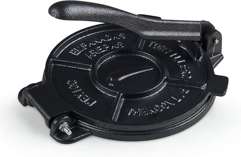 Cook N Home Tortilla Press and Pataconera, 8 inch, black
