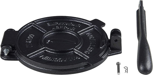 Cook N Home Tortilla Press and Pataconera, 8 inch, black