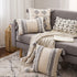 MIULEE Decorative Throw Pillow Cover Tribal Boho Woven Tufted Pillowcase with Tassels Super Square Pillow Sham Pillowcase Cushion Case for Sofa Couch Bedroom Car Living Room 20x20 Inch Grey