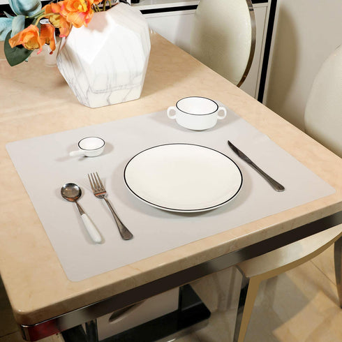 Silicone Baking Mat 24''x20'' Extra Large for Dough Rolling Pastry Fondant Mat Nonstick and Nonskid Heat Resistent, Countertop Protector, Dining Table Mat and Placemat (Extra Large Size, Gray)