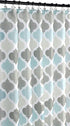 Universal Bathroom Fabric Shower Curtain for Men or Women: Earth Tones of Brown, Taupe, Slate Blue and Aqua (Brown, Turquoise, Beige, Taupe, Grey, White)