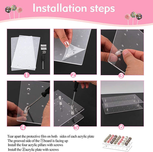 302 Pcs Christmas Cake Pop Maker Kit,Subesty Cake Pop Baking Mold with 1 Acrylic Lollipop Holder,1 Silicone Mold Set,100 Pcs Clear Bags,100 Pcs Treat Sticks,100 Pcs Gold bow Ties