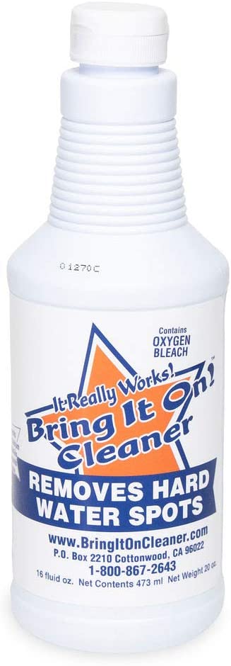 Grout Cleaner, Hard Water Stain Remover, Remove Spots on Shower Door, Clean Tile, Fiberglass, Windows, Grout Lines Bring It On Cleaner 16 Ounce